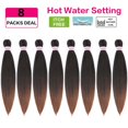 thumbnail image 3 of Cabello trenzado preestirado ATRAENTE de 18 pulgadas, 8 paquetes, Ombre, 3 of 8