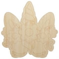 thumbnail image 1 of Pretty Sleepy Unicorn Face Wood Shape Unfinished Piece Cutout Craft DIY Projects - 4.70 Inch Size - 1/4 Inch Thick, 1 of 7