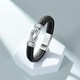 thumbnail image 5 of Infinity Knot Urn Bracelet for Ashes - Genuine Leather Cremation Jewelry Memorial Bracelet - Human / Pet Cremation Bracelet for Women Men, 5 of 8