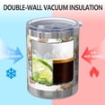 thumbnail image 2 of 12oz Tumblers White Highland Cow Bucket Flower Pattern Vacuum Insulated Stainless Steel Travel Tumbler Cups Mug with Lid and Straw for Beer,Coffee,Beverages with Cleaning Brush for Cold & Hot Drinks, 2 of 5
