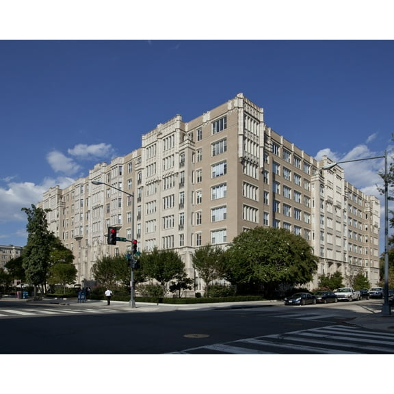Print: Apartment Building, 16th St. At Intersection With R St., NW