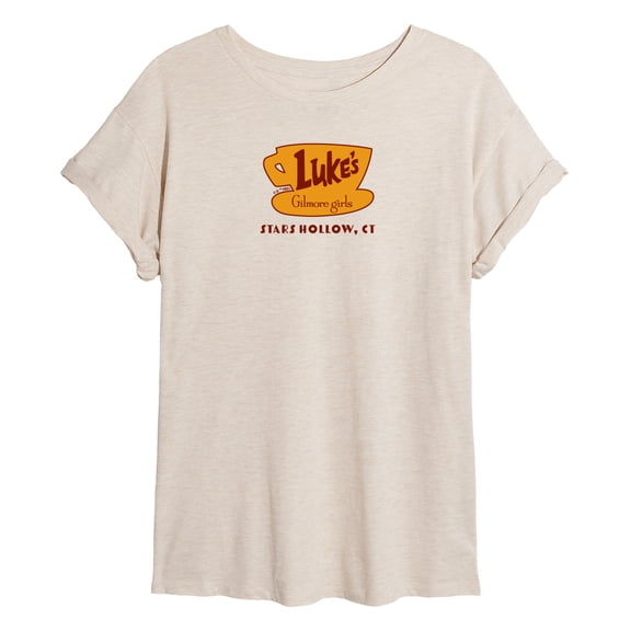 Gilmore Girls - Luke's Diner - Juniors Oversized Graphic T-Shirt