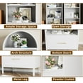 thumbnail image 6 of SUPEER 73-Inch Arched Metal Storage Display Cabinet with Drawers，Assembly Required, 6 of 7