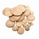 thumbnail image 1 of 50Pcs Screw Hole Plugs Wooden Button Plugs Mushroom Wood Caps Wood Screw Covers Buttons for Furniture, 1 of 4
