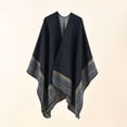 thumbnail image 4 of BRILLAR Capa Poncho de Punto de Gran Tamaño para Mujer - Chal de Invierno de Moda, 4 of 5