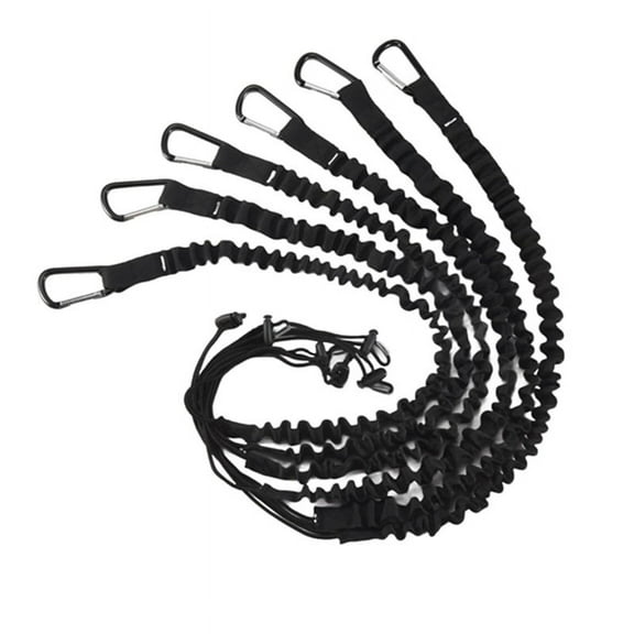 6 Pieces Tool Lanyard,Outdoor Tool Rope,High-Altitude Fall Prevention Safety Rope,Retractable Elastic Tool Rope,Black,6 x Tool Lanyard,black