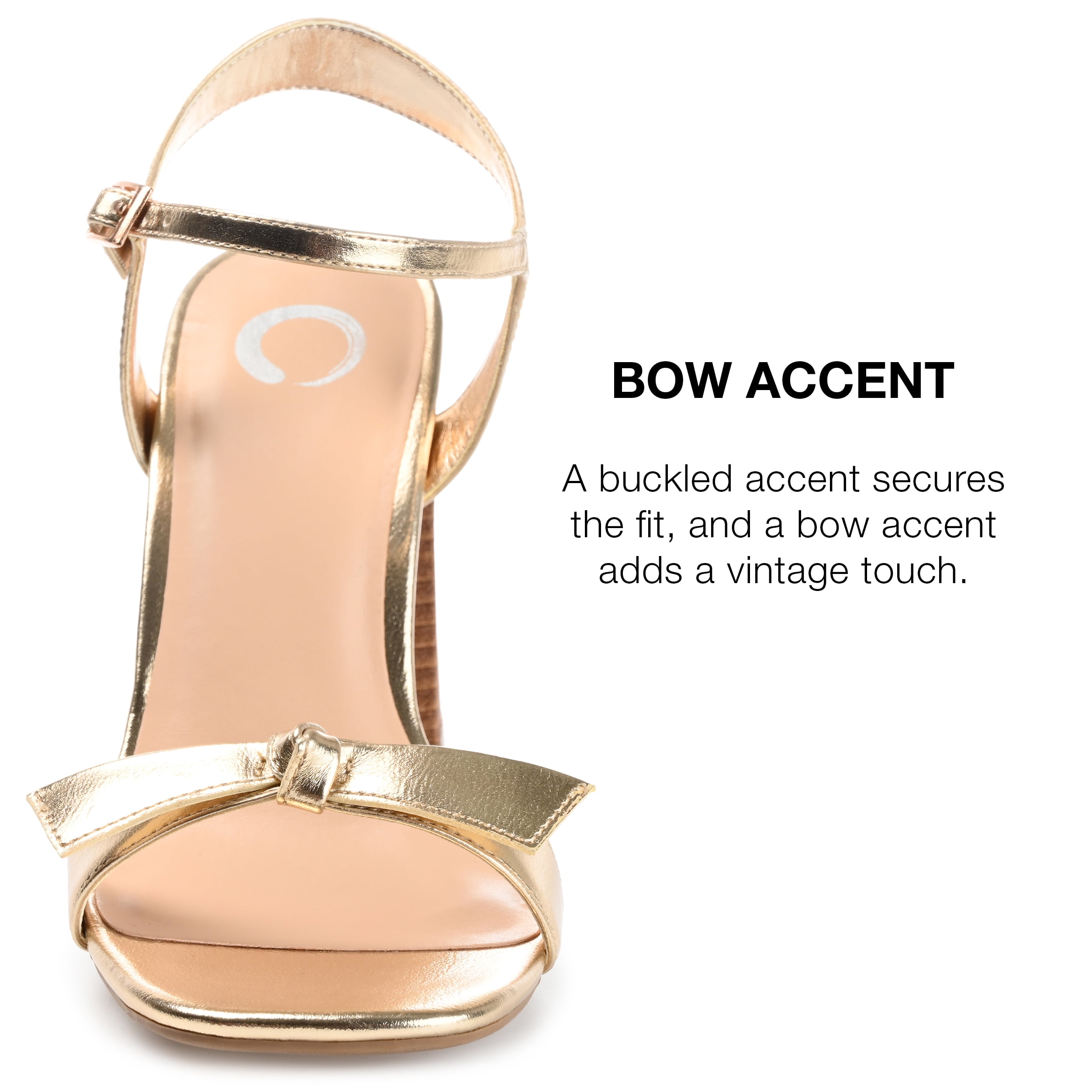 Journee Collection Womens Dianne Tru Comfort Foam Open Square Toe Stacked Heel Sandals
