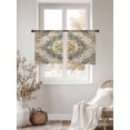 thumbnail image 3 of Vintage Floral Pattern Sheer Curtains 2 Panels Set Bohemian Retro Traditional Flower Sheer Window Curtains Light Filtering Rod Pocket Voile Drapes for Bedroom Living Room 52"x45", 3 of 9