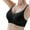 Black, variant on Women's Thin Seamless Vest Soft Support Large Chest Small Half Fixed Cup Breathable Bra Bra for Women Pack Back Less Bra Work Out Bras One Shoulder Sports Bra Top Pads for Sports Bras Bras to Wear