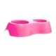 thumbnail image 2 of Comedero doble para mascotas | Comedero de plástico antideslizante para perros y gatos | Diseño ovalado de 27 cm para uso en interiores y exteriores | Incluye 1 pieza, 2 of 6