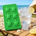 thumbnail image 1 of shyuyusa Turtle Shape Ice Cube Mold Silicone Ice Grid Home Use Freezer Tray For Beverage Cooling Dessert Making, 1 of 6
