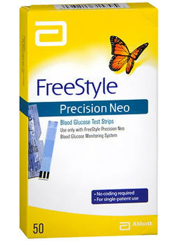 FreeStyle Precision Neo Blood Glucose Test Strips, 50 Count