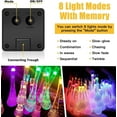 thumbnail image 6 of DAYBETTER Solar Outdoor String Lights 21FT 30 LED Water Drop Lights,Solar Christmas Lights Outdoor Waterproof for Garden Patio Yard Tree Party Christmas Decor (Multicolor), 6 of 7