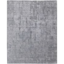 Feizy Eastfield Modern Abstract, Blue/Silver, 2' x 3' Accent Rug Sheen Handmade Casual Distressed Floor Rug for Living room Bedroom