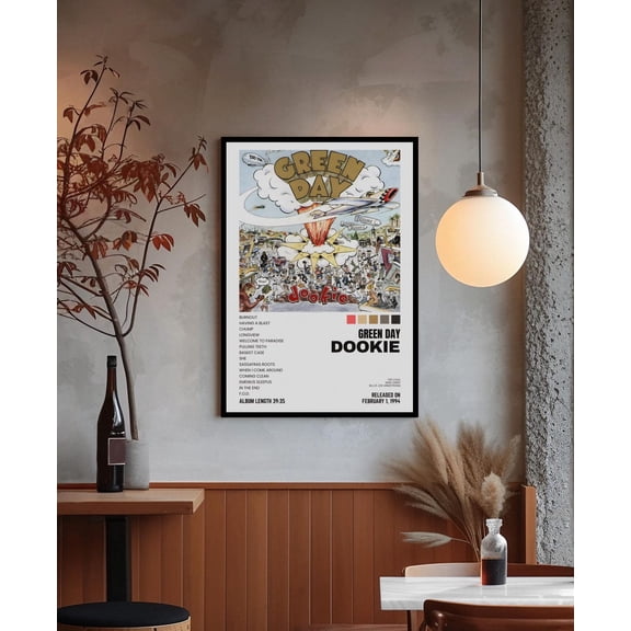 Green Day Dookie Poster | Album Cover Print | Rock Band Apartment Decor , Size 24x36 Unframed Poster