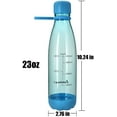 thumbnail image 4 of Bonison Sports Bottle with Soft Handle BPA Free 23 OZ Leak Proof and Eco Friendly with Cola Shaped (Green + Blue, Valued 2 Pack), 4 of 9