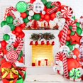 thumbnail image 1 of Globos de confeti navideños Cadeya 109 unidades con caja de bastones de caramelo, 1 of 1