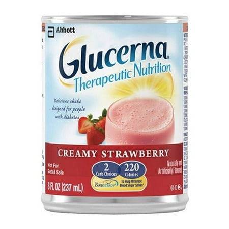 Glucerna Therapeutic Nutrition Shake, Strawberry, 8 oz ...