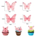 thumbnail image 5 of Sylvtty 40/48Pcs Cake Decoration Wafer Paper Flower Cake Toppers Edible Butterfly Flower Cupcake Decoration Birthday Party Accessories, 5 of 7