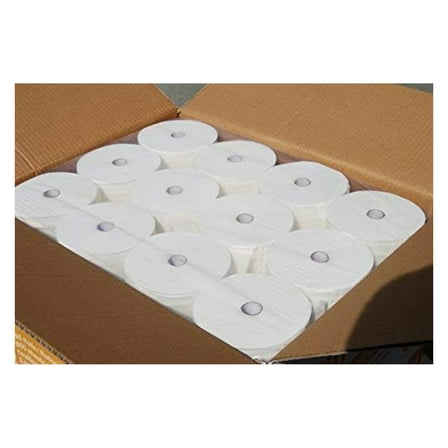 Two-Ply White Coreless Bathroom Tissue - 36 Rolls/Case, 800 Sheets per Roll - 3.85in x 4.05in - Bulk Bathroom Tissue for Home & Business