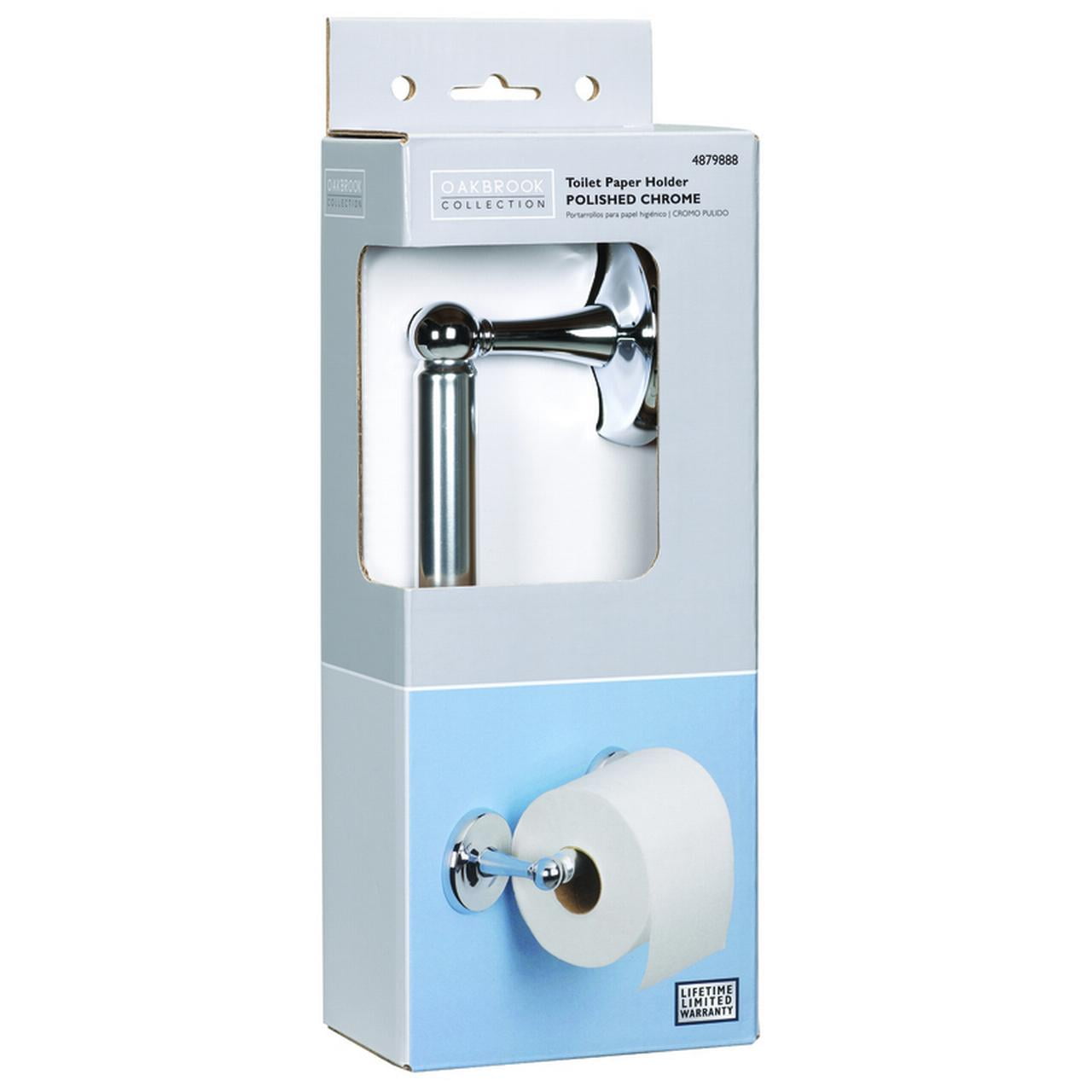 OakBrook Polished Chrome Toilet Paper Holder