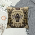 thumbnail image 2 of Nawypu  Black Queen Bee Pillow Cover  Crown Burlap Cushion Covers for Sofa Couch Home Decoration French Country CC742, 2 of 5