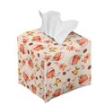 thumbnail image 6 of ZUXONGSY Christmas Cupcake Square Tissue Box Cover 2 Piece Decorative Tissue Boxes Covers PU Leather Tissue Box Cover Leather Tissue Holder for Bathroom Christmas Home Decoration, 6 of 7
