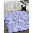 thumbnail image 3 of Ahgly Company Tapis d'Intérieur Lavable en Machine Carré Violet Transitionnel, 7 Pieds Carré, 3 of 7
