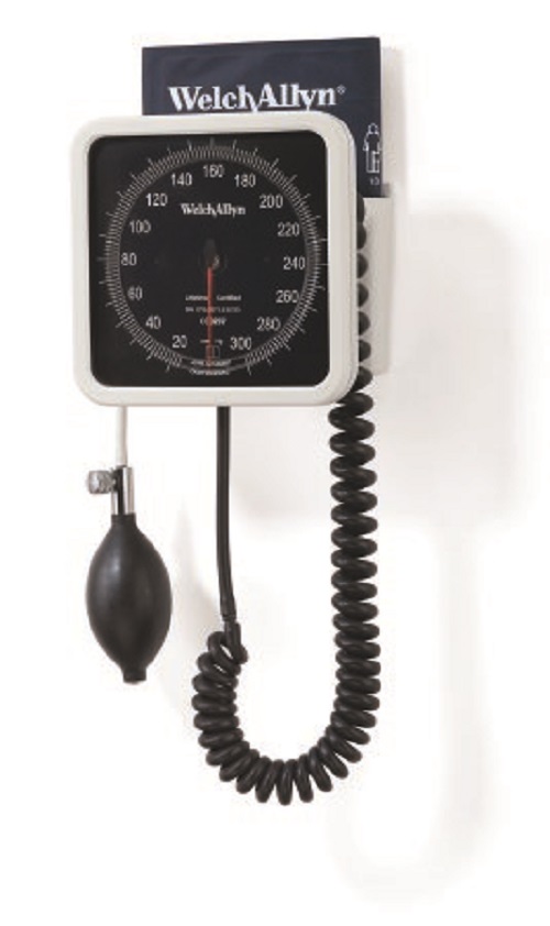 Welch Allyn WEL 767002 Wall Aneroid Manometer with 8 ft. Tubing