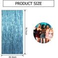 thumbnail image 7 of Siloon 3 Pack Backdrop Curtain, 3.3FT x 6.6FT Metallic Tinsel Foil Fringe Curtains Photo Booth Background for Baby Shower Party Birthday Wedding Engagement Bridal Shower (Blue), 7 of 7