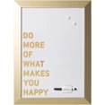 thumbnail image 1 of MasterVision Quote Magnetic Dry Erase Board, DO More…, Gold Frame, 18 x 24 Inches (MM04445612), 1 of 5
