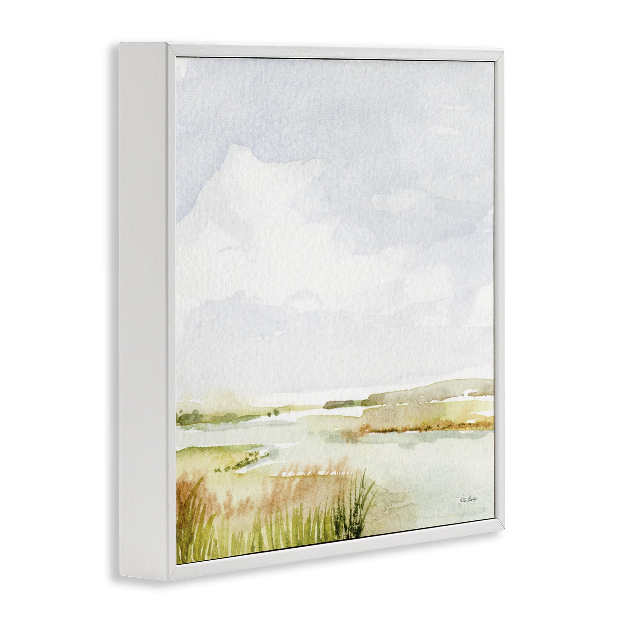 Stupell Industries Delicate Marsh Painting White Framed Giclee Art, design by Patti Bishop