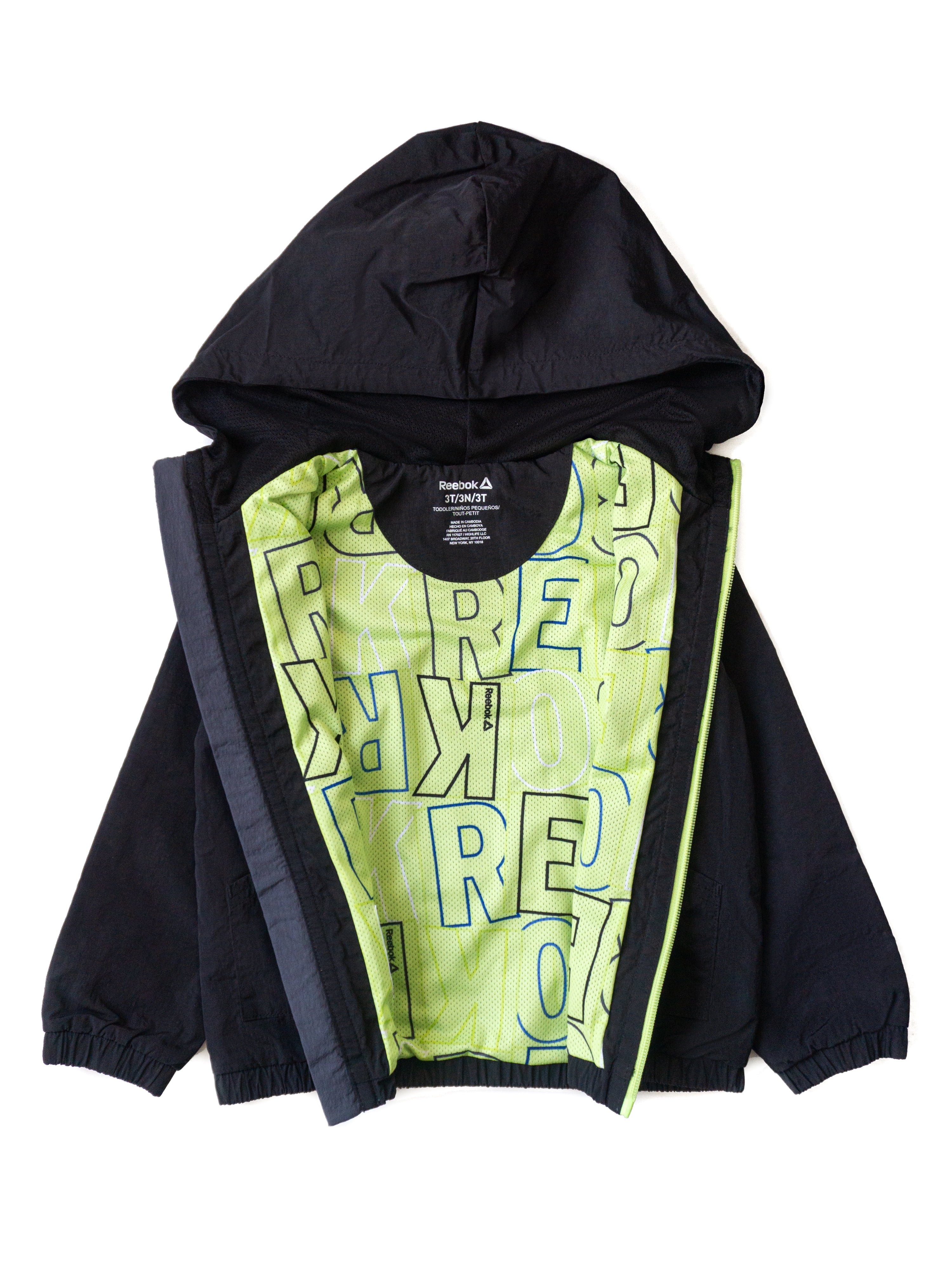 Reebok Toddler Boy Hooded Jacket, Sizes 12M-5T