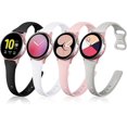 thumbnail image 1 of Compatible con Samsung Galaxy Watch 4 40 mm 44 mm Band/Classic 42 mm 46 mm Bands Hombres Mujeres, Samsung Active 2 Watch Band 40 mm, 20 mm Correa de silicona suave y delgada, 1 of 5