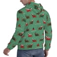 thumbnail image 6 of Uemuo Christmas Dachshund Pattern Men's Hoodie - Casual Pullover Hoodie with Kangaroo Pocket, Stylish Hooded Sweatshirt for Everyday Wear-XX-Large, 6 of 7