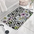 thumbnail image 3 of Pioneer Flower Floral Print Flannel Non Slip Door Rugs,Washable Door Mats Indoor,Decorative Door Mats,Dirt-Resistant and Absorbent Doormat for Entrance,Bedroom,Kitchen,Bathroom,31.5"x17", 3 of 4