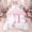Monogrammed B, variant on Erosebridal Girls Pink Bow Twin Bedding, A Letter Duvet Cover Set, Princess Style Bedroom Decor, Pink Reversible 2 Pieces, 1 Duvet Cover and 1 Pillowcase (No Comforter)