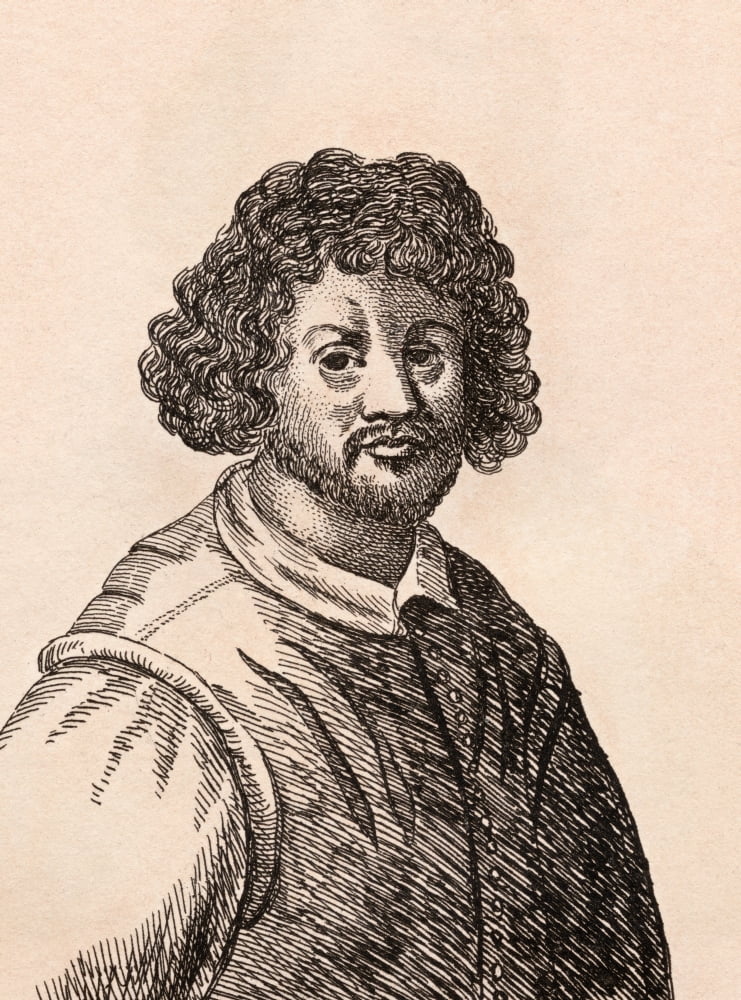 Claude Lorrain Aka Claude Gelle Aka Le Lorrain 1600-1682 French Baroque Era Artist From 75 Portraits Of Celebrated Painters From Authentic Originals Etched By James Girtin Published London 1817 Canva