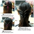 thumbnail image 4 of Parting Comb Braiding Comb - Hair Pull Through Tool Set 8 PCS Hair Tail Tools Hair Tools for Styling Topsy Tail Hair Tool Hair Styling Tools Hair Loop Styling Tool Hair Accessories for Women, 4 of 5