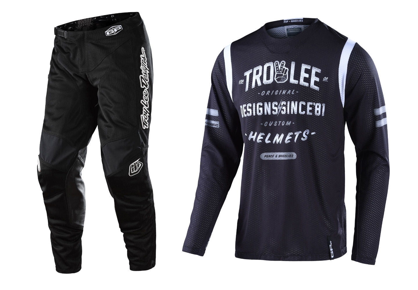 Troy Lee Designs 2022 GP Air Jersey and Pant Combo Roll Out Black (Jersey  Large / Pant W32) - Walmart.com