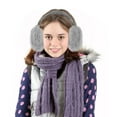 thumbnail image 4 of WASHWEPE Earmuffs Grey Warm Ear Muffs 1Set Polyester Cold Weather Protection Adults, 4 of 8