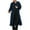 #068-Navy, variant on Womens Long Sleeve Tops Maxi Cardigan Open Front Oversized Knitted Sweater Coat Casual Lapel Warm Overcoat Outerwear Jackets with Pockets