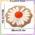 thumbnail image 4 of Flower Area Rug Non Round Floor Mat for Bedroom Bathroom & Nursery Soft Absorbent Machine Washable Carpet for Kids Room & Dorm Decor, 4 of 8
