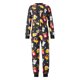 thumbnail image 3 of Mameluco con estampado de manga larga para mujer Ropa de dormir cómoda con estampado navideño Ropa de estar informal, 3 of 8