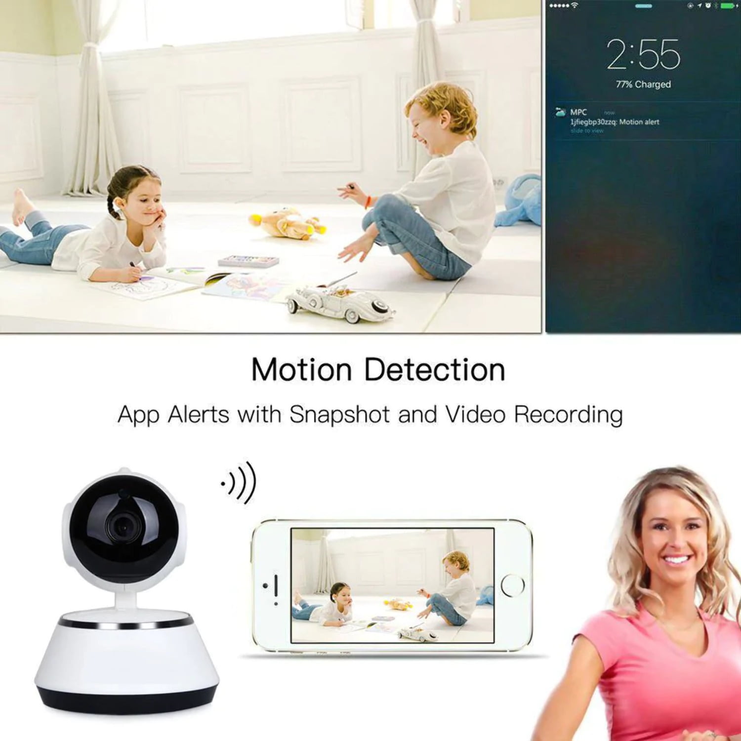 Wireless Home Security Camera WiFi Camera Audio Surveillance Baby Monitor CCTV