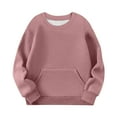 thumbnail image 6 of Atogsazn Girls Oversized Sweatshirt Kids Casual Fleece Pullover Long Sleeve Sweater Fall Clothing Crew Neck Tops Watermelon Red 5-6 Years Fashion, 6 of 6