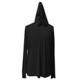 thumbnail image 4 of MHFRRA Sudadera con Capucha para Hombre, Ligera, con Protección Solar Upf50+, para Deportes Al Aire Libre, para Primavera y Verano, con Ajuste Cómodo Negro, 4 of 4