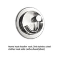 thumbnail image 3 of Justharion 1/2/3 Wall Hooks Multipurpose Clothes Key Holder Rustproof Round Base Hanging Rack Bathroom Kitchen Storage Hardware Accessories Only one Type 1 Pc, 3 of 6
