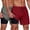 Dark Gray + wine red, variant on COOFANDY Men's 2 in 1 Running Shorts 2 Pack Athletic Shorts Quick Dry Lightweight Gym Training Workout Sports Shorts with Pockets