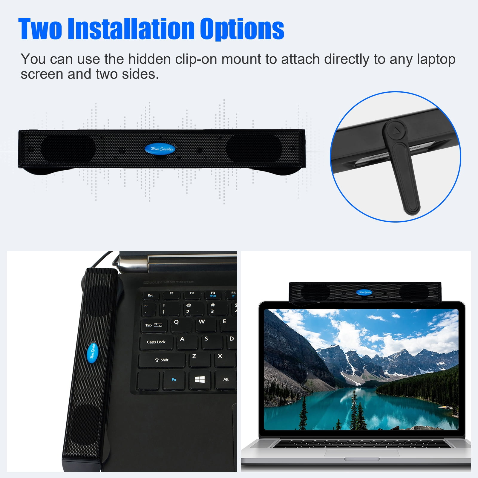 Monitor clip on sale on speakers
